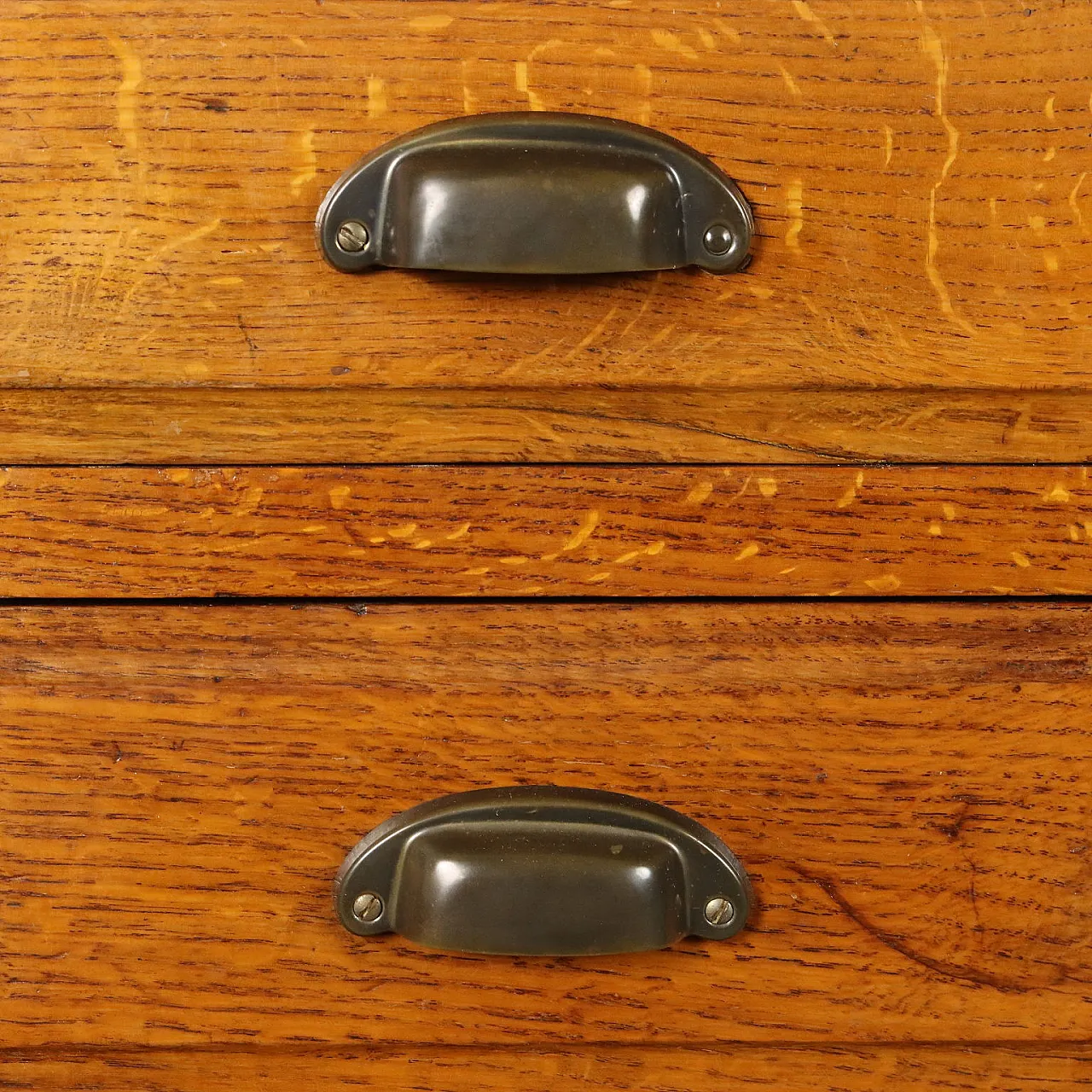 Scrittoio Liberty in rovere con cassetti, '900 6