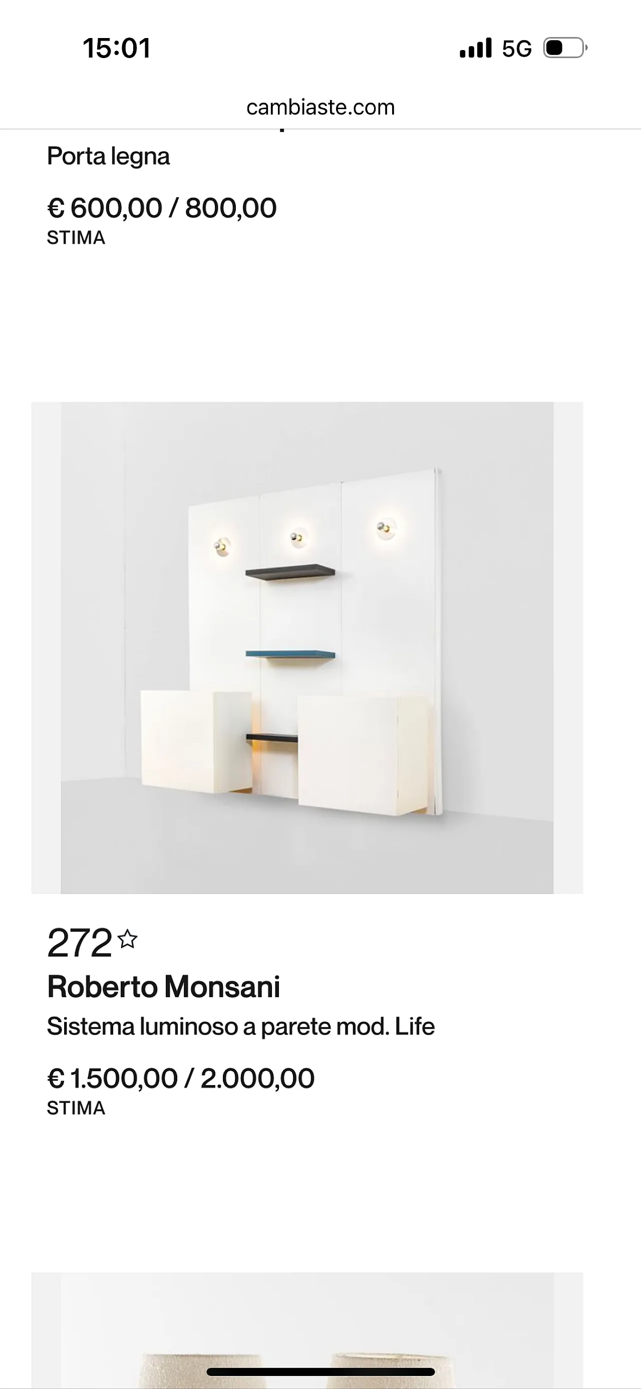 Libreria retroilluminata di Roberto Monsani per Acerbis international, anni '70 1234721