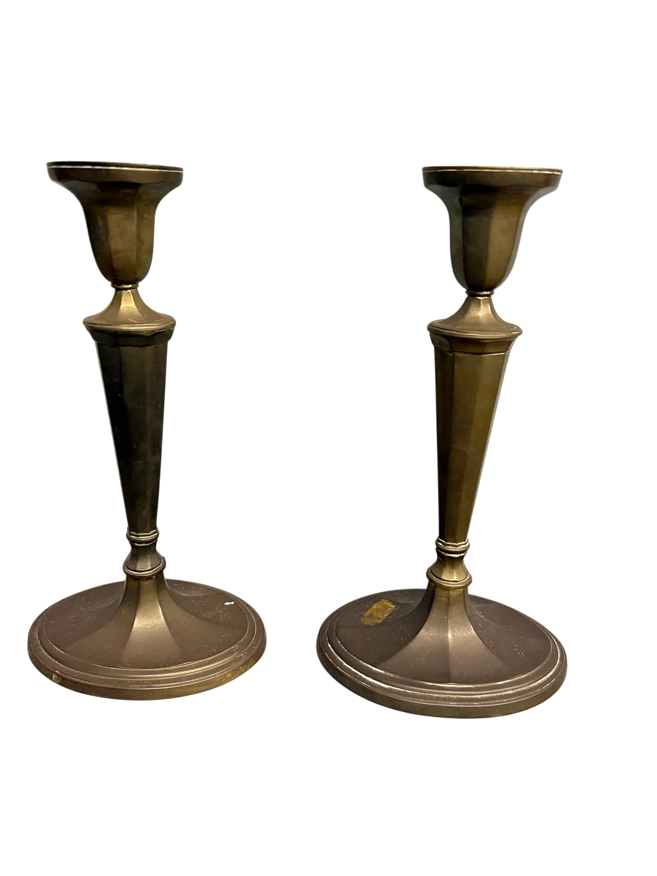Pair of candelabra candles, Art Decò in bronze, 1940 9