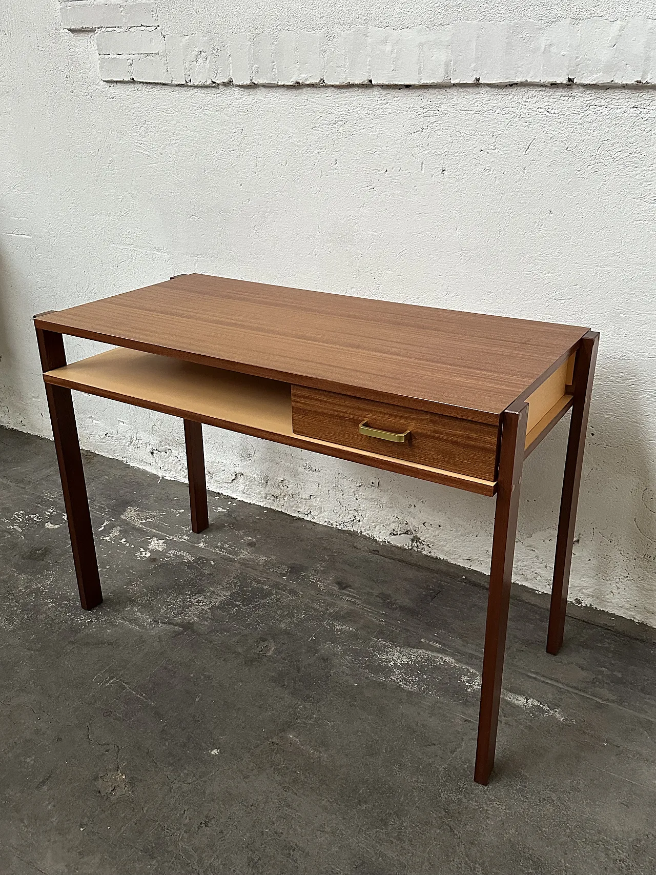 Scrivania scandinava in teak, anni '60 3