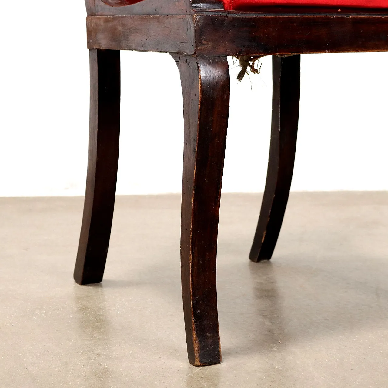 Pair of Directoire walnut chairs, early 19th century 5