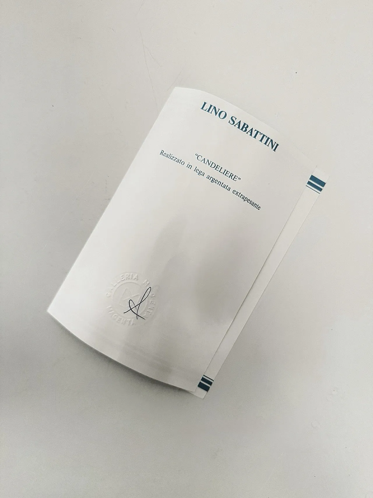 Candeliere placcato di Lino Sabattini per Sabattini Argenterie, 1970 14