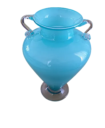Vaso di Murano azzurro
