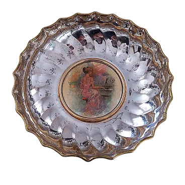 Alzatina placcata oro e argento