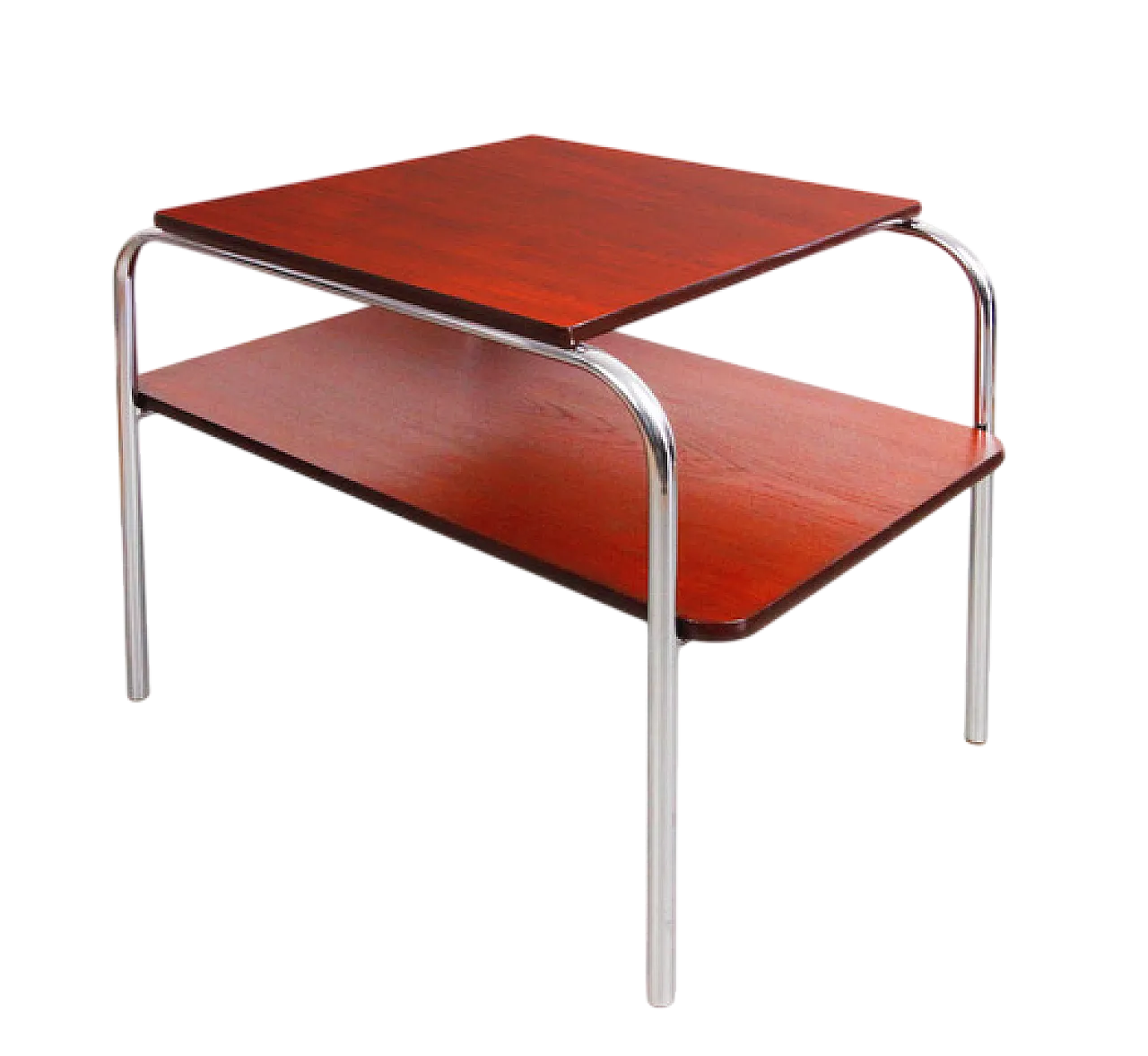 Tavolo Carmin di Marcel Breuer Bauhaus cromato, anni '50 14