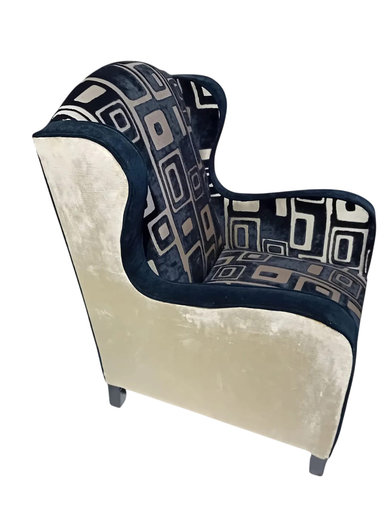 Black armchair and gold, 50s 5