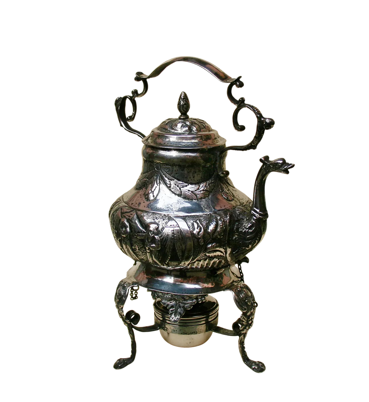 Antique Samovar d'argento, Balaam e Angelo, Hanau 11