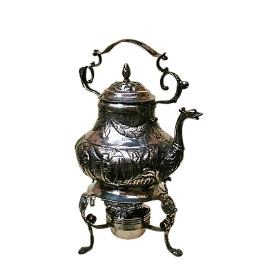 Antique Samovar d'argento, Balaam e Angelo, Hanau