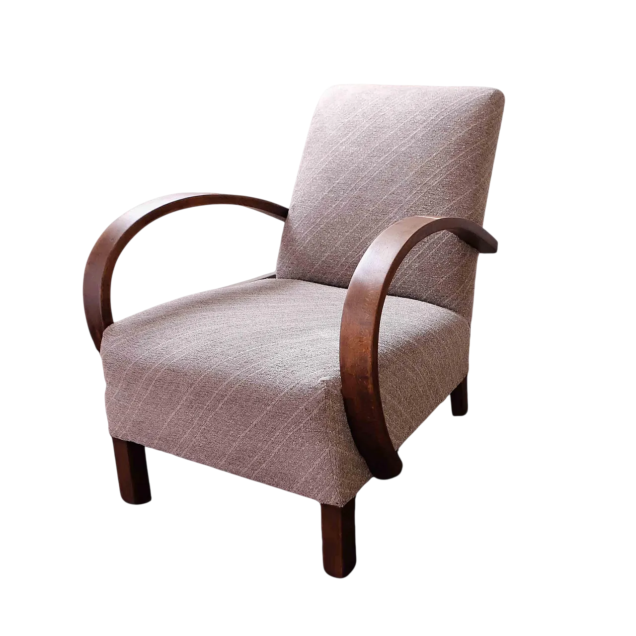 Poltrona Halabala tipo C, anni '50 8