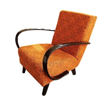 Functionalist Armchair C by Jindřich Halabala – Original Upholstery