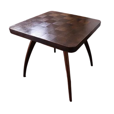Tavolino quadrato retrò di Jindřich Halabala