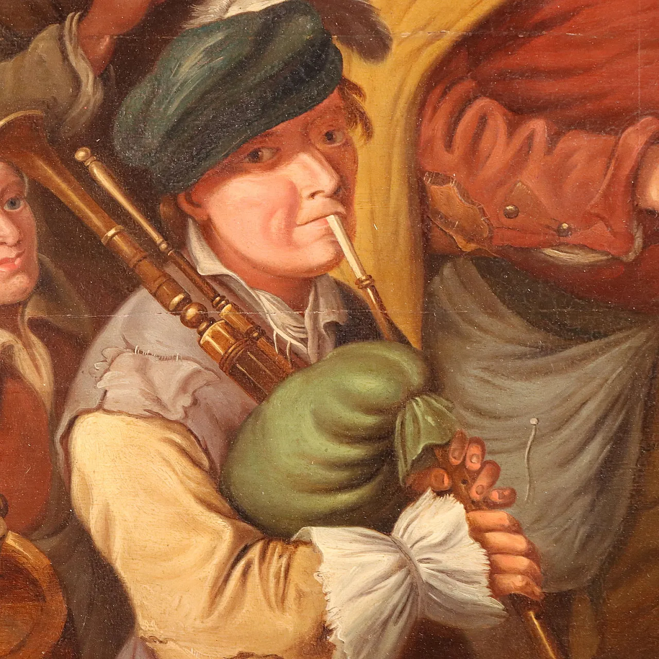 The Wandering Musicians, oil on panel, 19th century 5