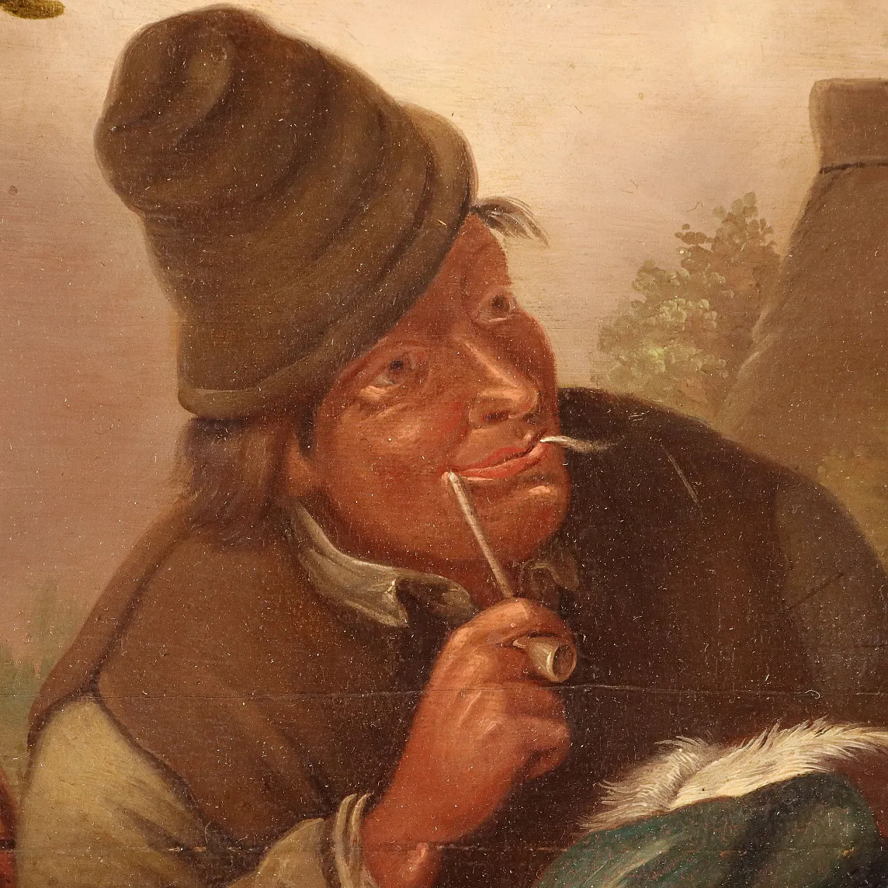 The Wandering Musicians, oil on panel, 19th century 6