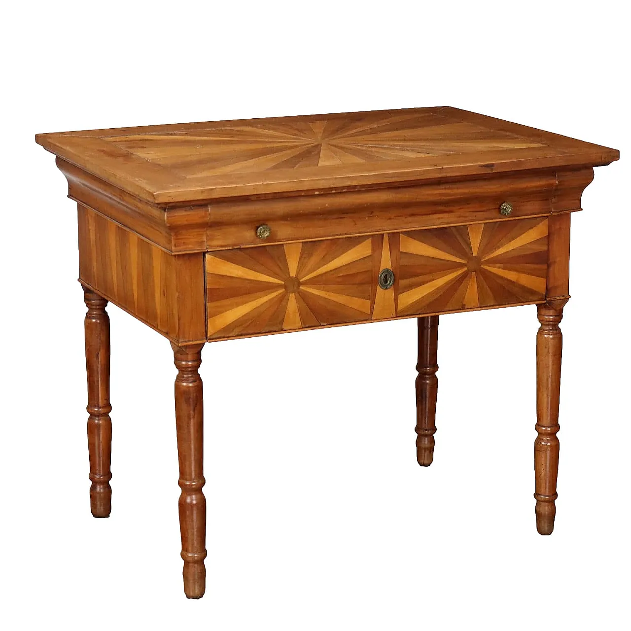 Louis Philippe desk veneered in maple and cherry, mid-19th century 1