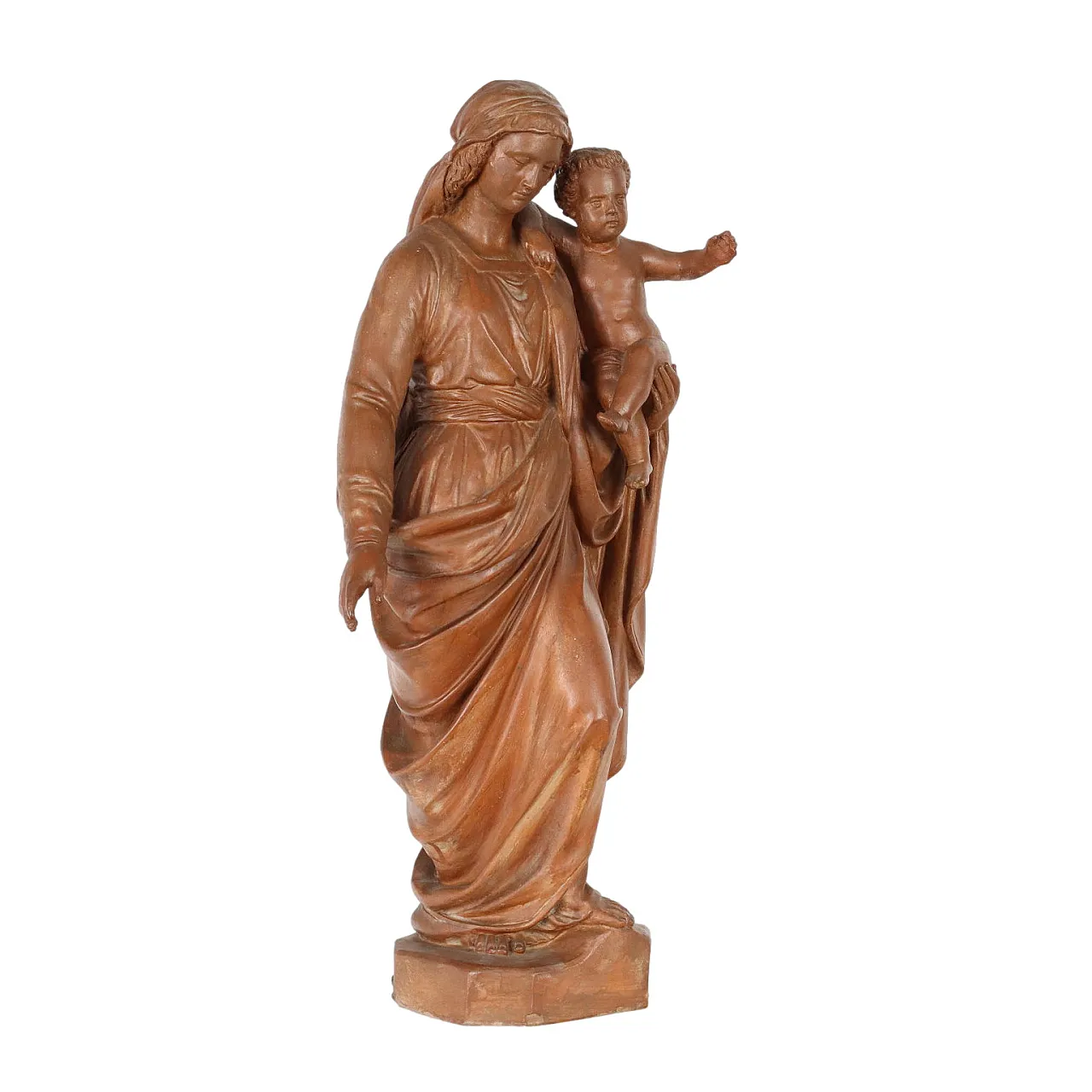 Madonna con Bambino in terracotta, '900 1
