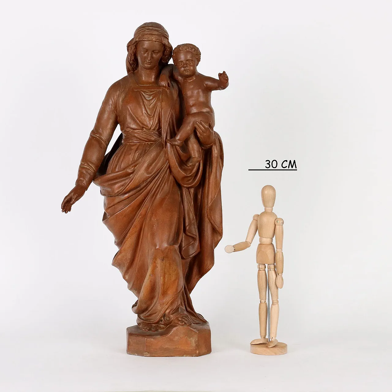 Madonna con Bambino in terracotta, '900 2