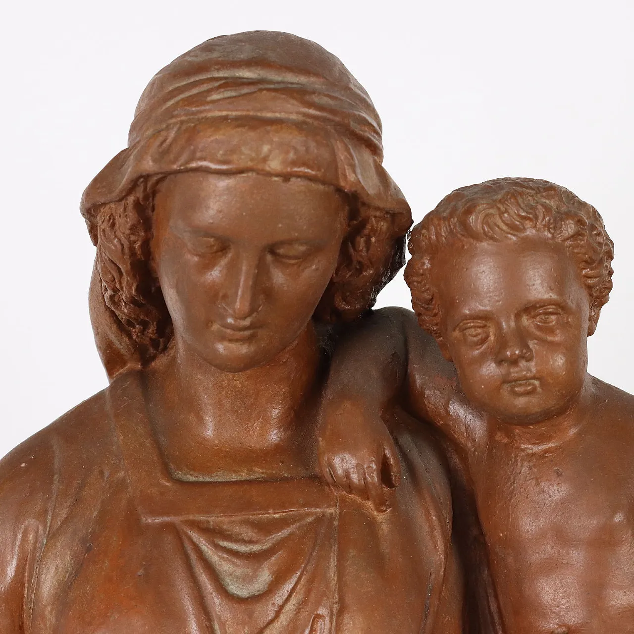Madonna con Bambino in terracotta, '900 3