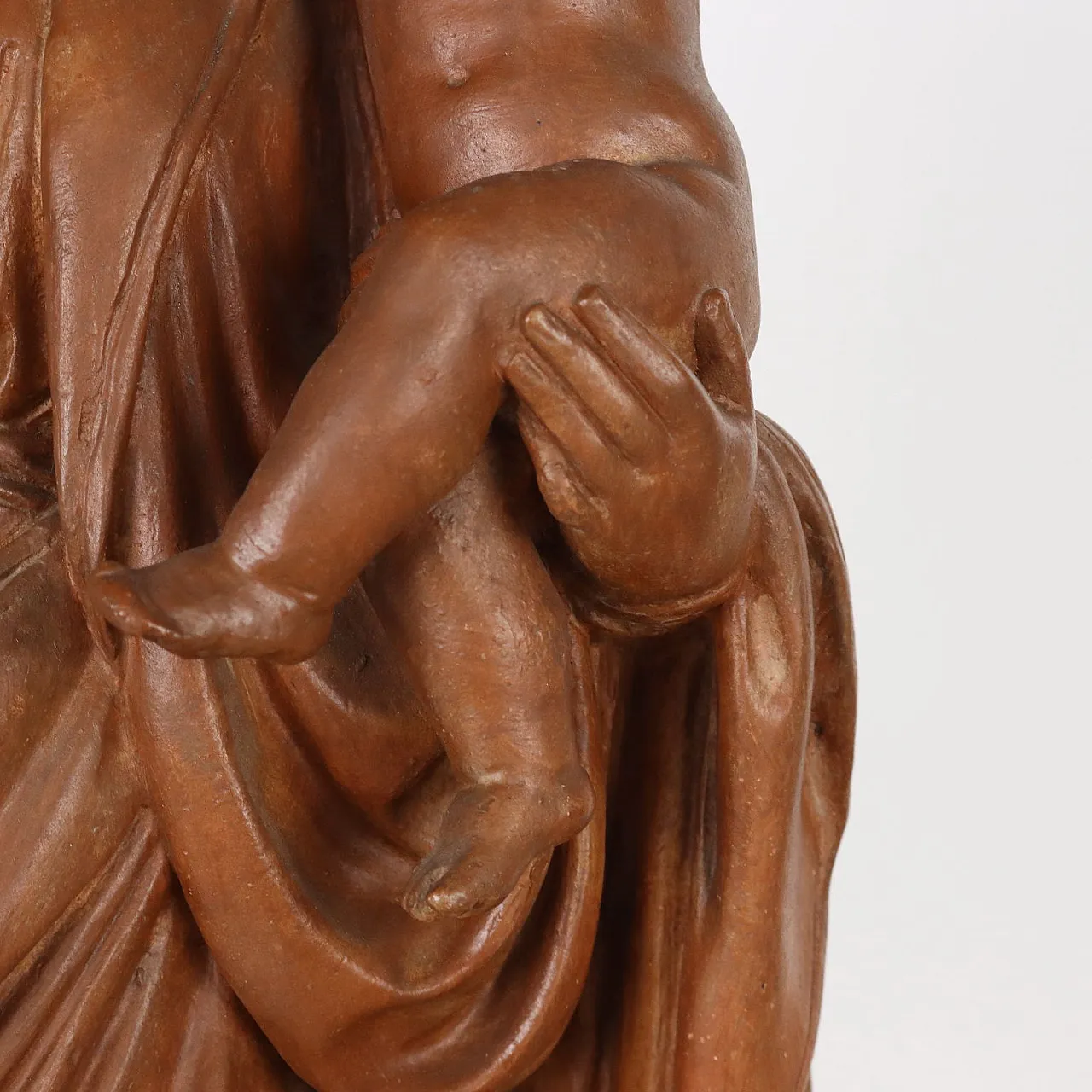 Madonna con Bambino in terracotta, '900 4
