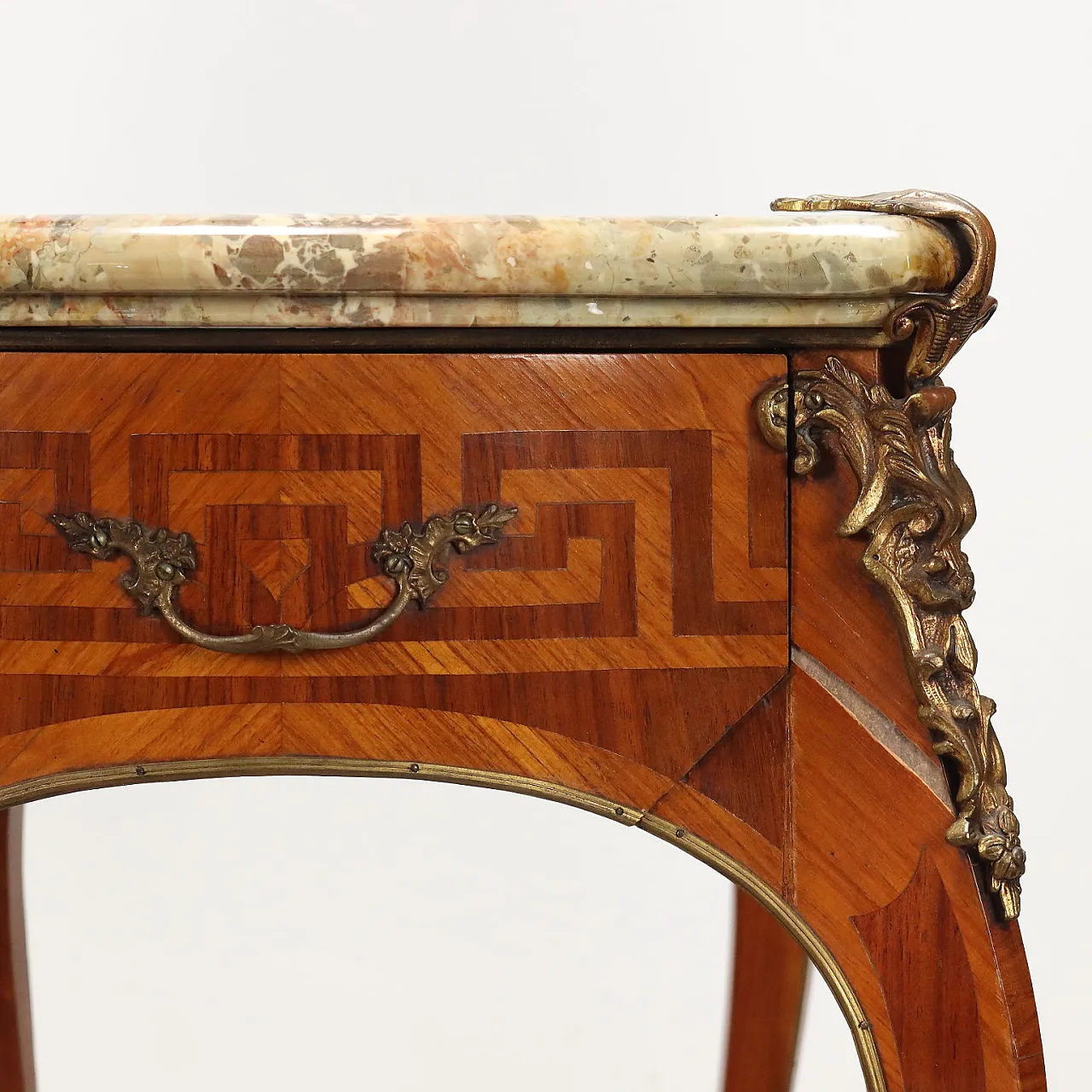 Spruce wood veneer coffee table, 20th century 5