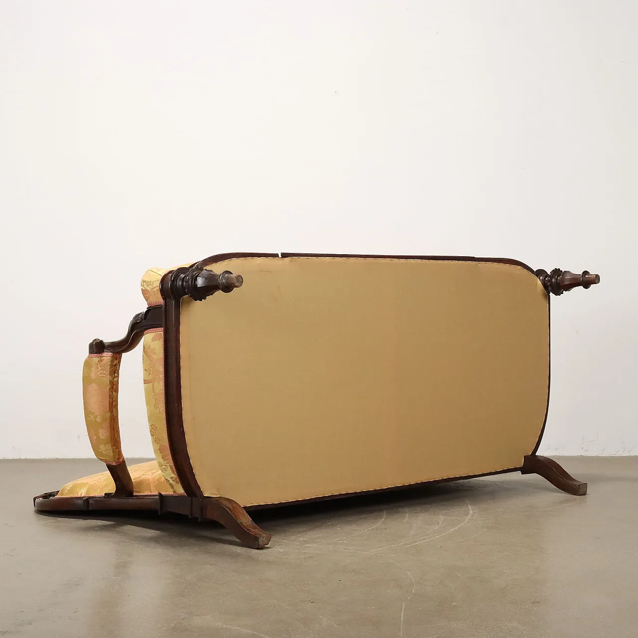 Divano Umbertino in noce, fine '800 9