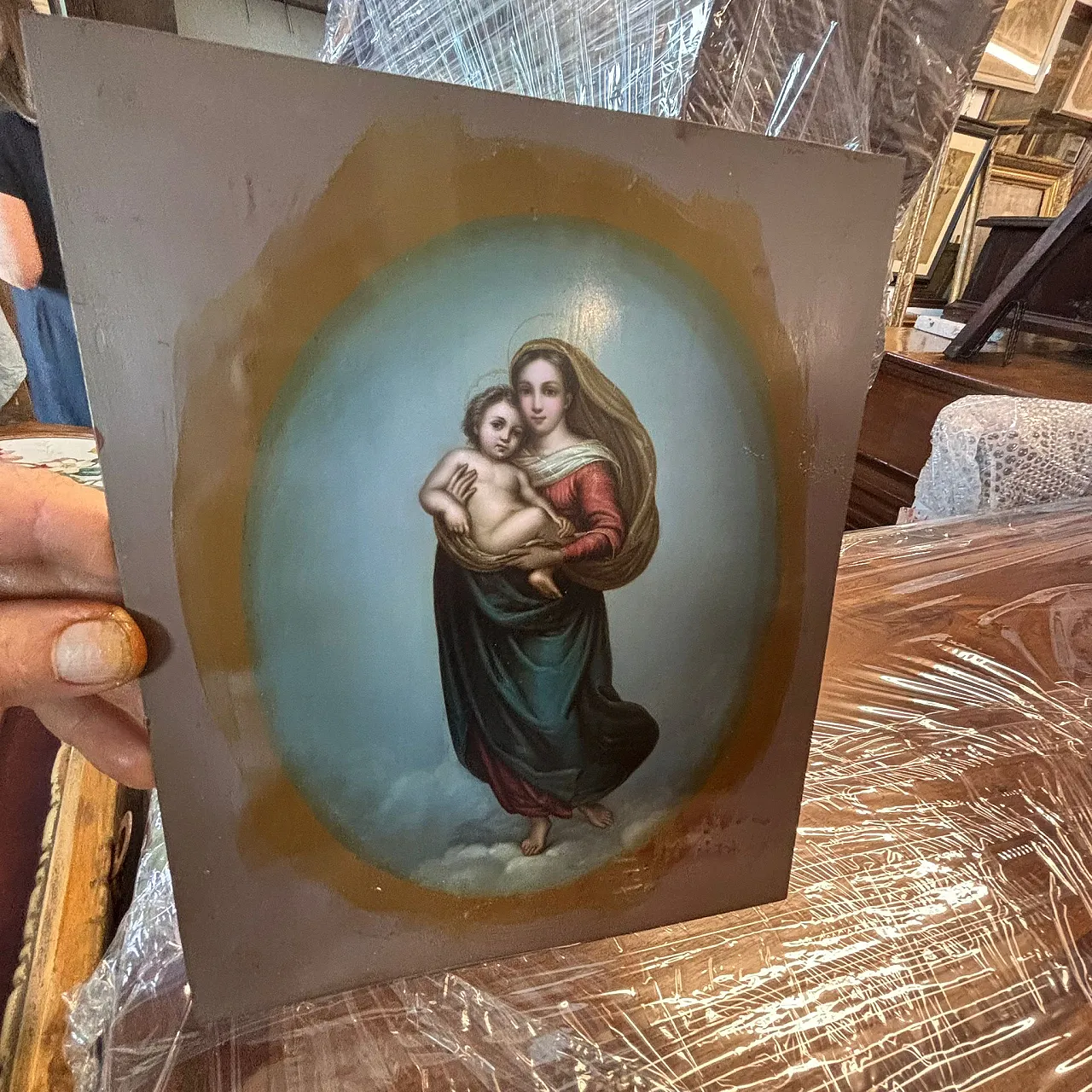 Olio su rame  Madonna di San Sisto, '800 5