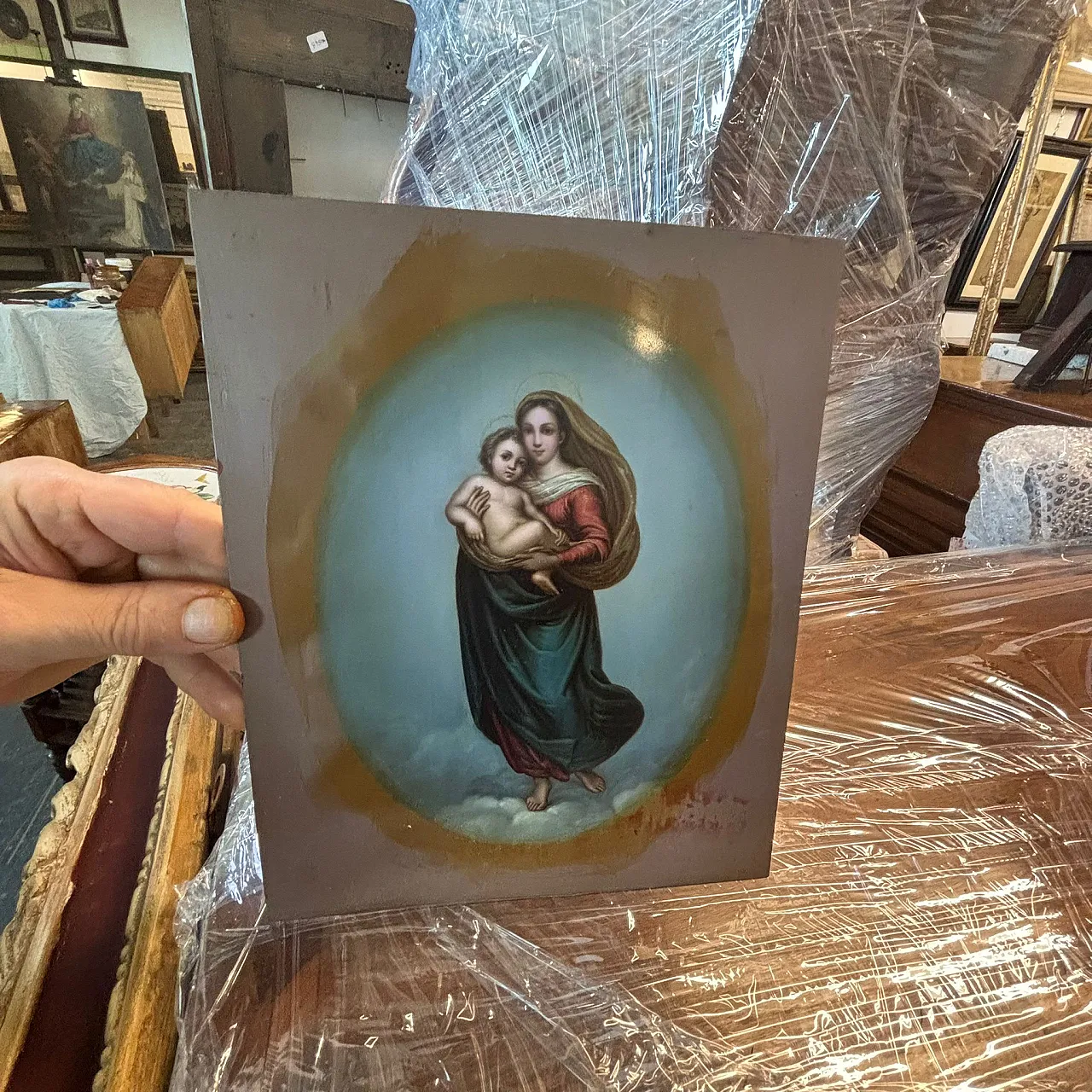 Olio su rame  Madonna di San Sisto, '800 7