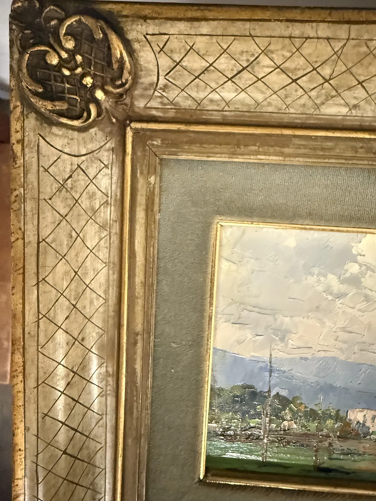 Coppia di dipinti paesaggio francesi firmati Sarinè, '900 11