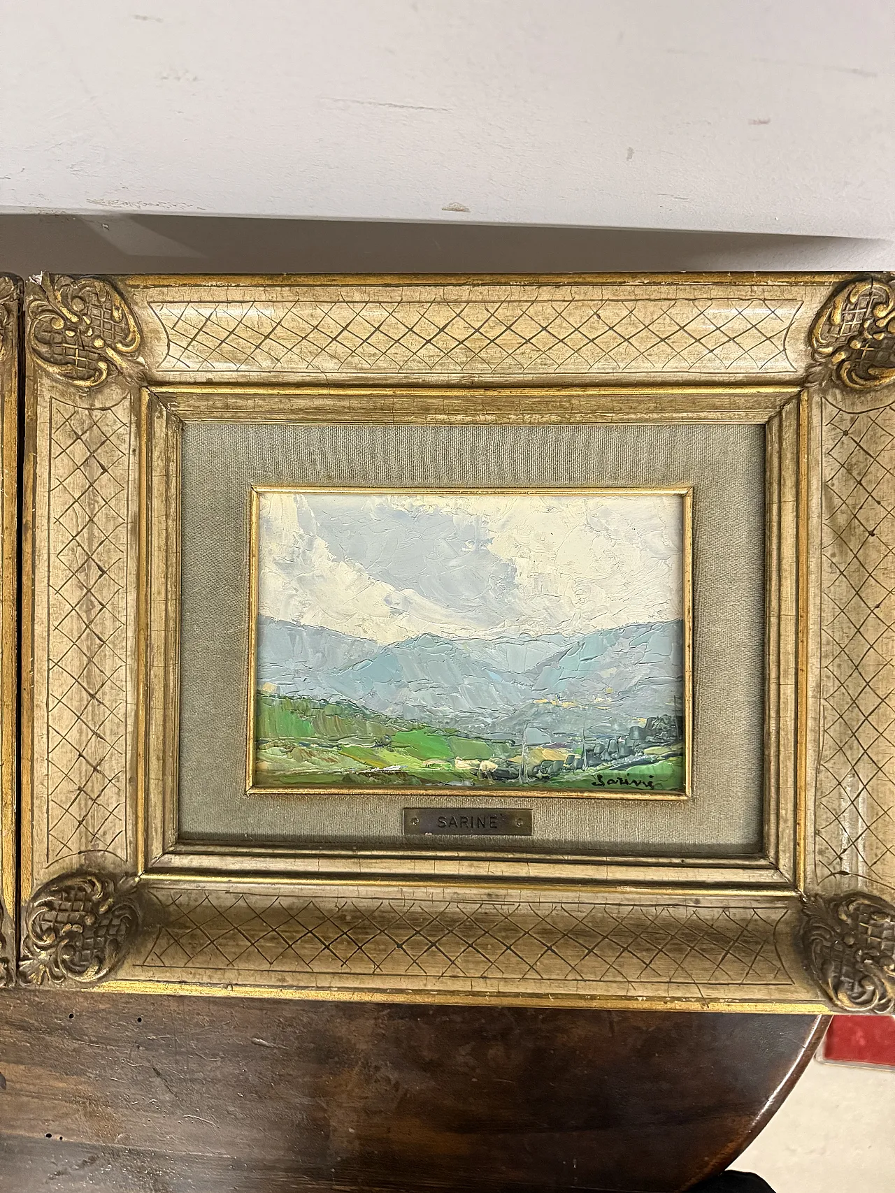 Coppia di dipinti paesaggio francesi firmati Sarinè, '900 14