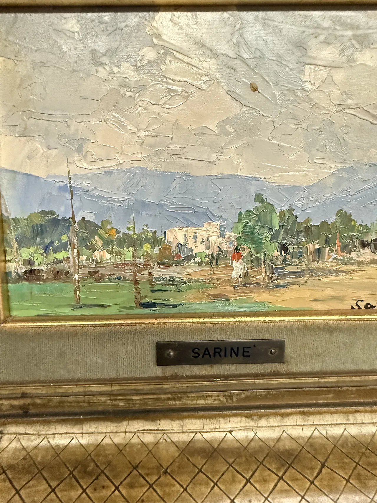 Coppia di dipinti paesaggio francesi firmati Sarinè, '900 17