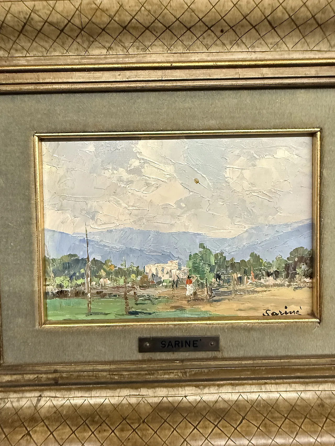 Coppia di dipinti paesaggio francesi firmati Sarinè, '900 18