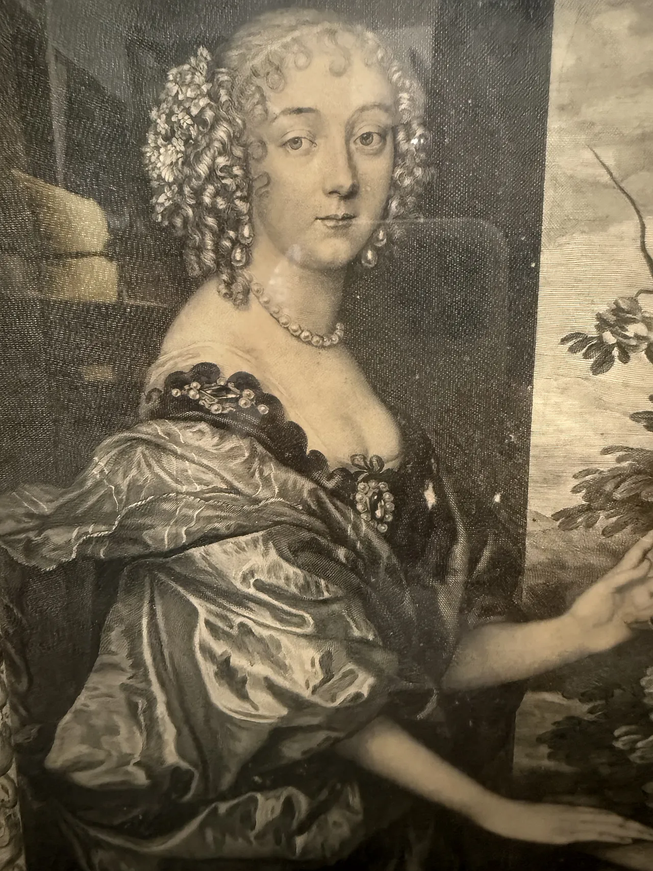 Coppia di incisioni Van Dyck. Pierre Lombart, Dorothea, '600 6