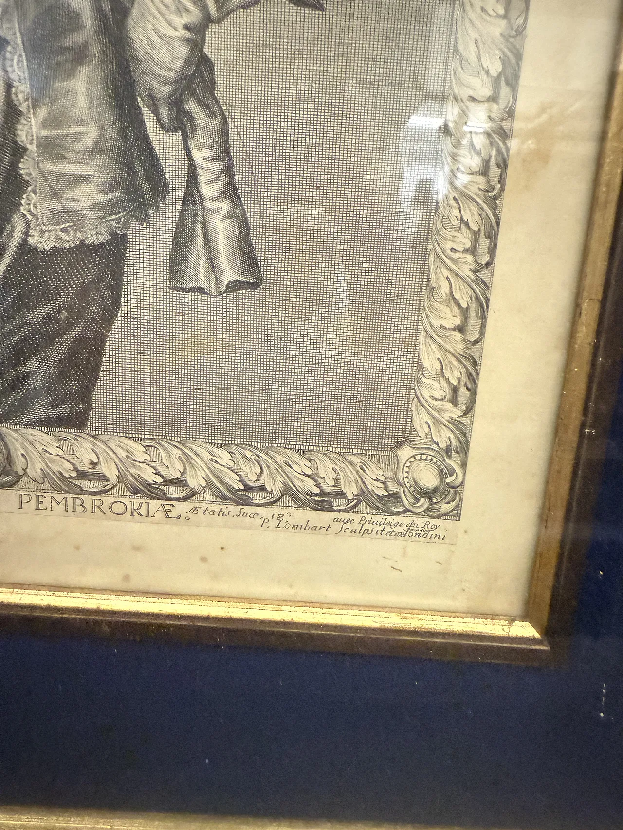 Coppia di incisioni Van Dyck. Pierre Lombart, Dorothea, '600 7