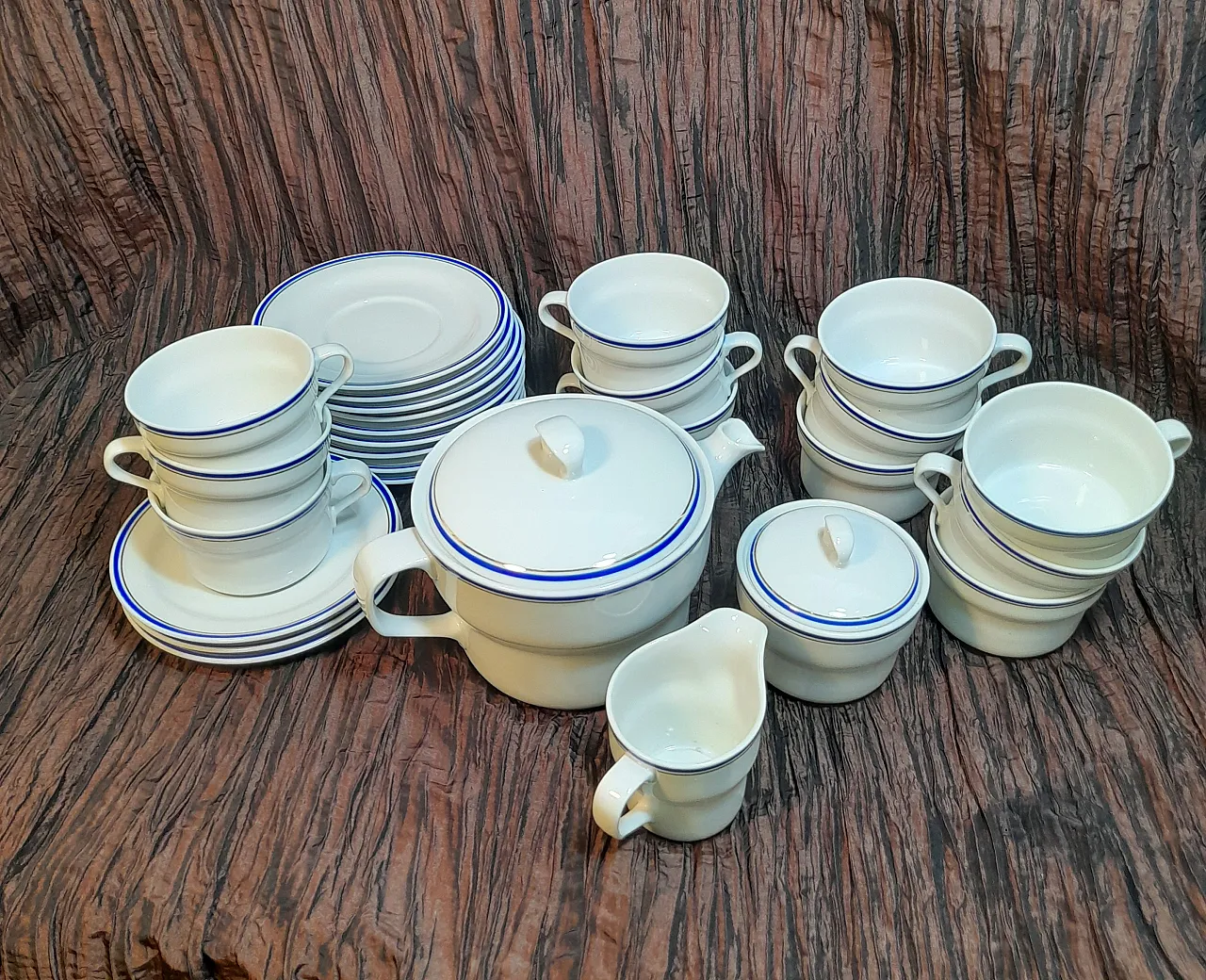 Servizio da té di Richard Ginori, anni '80 2