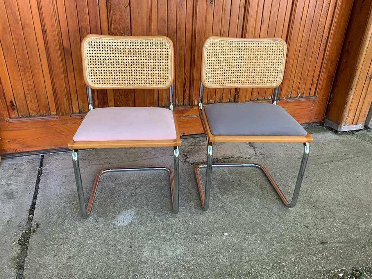 Pair of B32 Cesca chairs by Marcel Breuer, 1970s 5