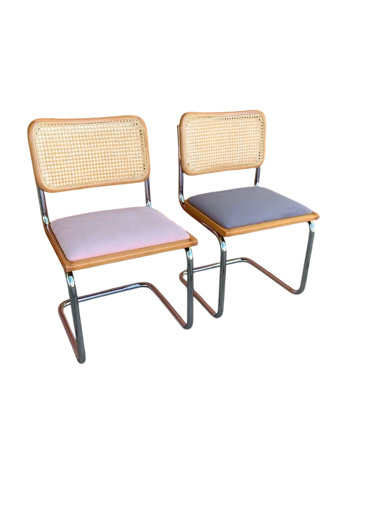 Pair of B32 Cesca chairs by Marcel Breuer, 1970s 6