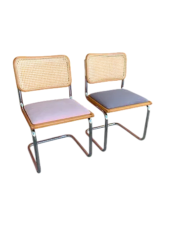 Pair of B32 Cesca chairs by Marcel Breuer, 1970s