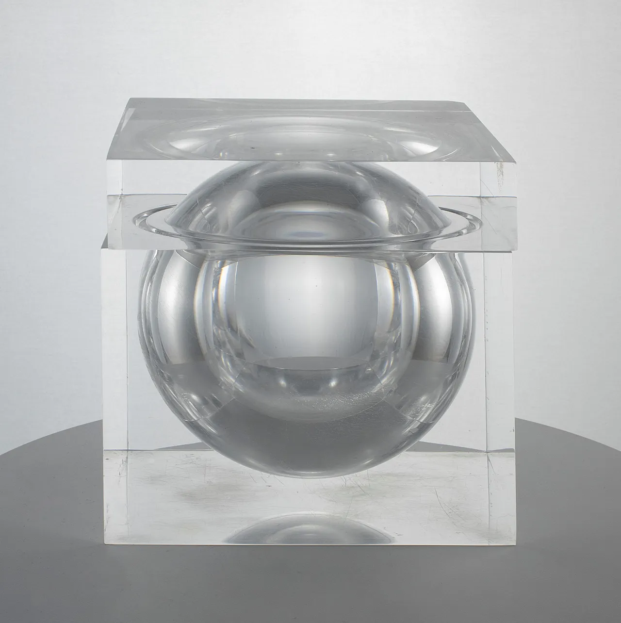 Ice Bucket in Lucite Space Age Bombo, Studio Tg, Guzzini Italia 1970s 5