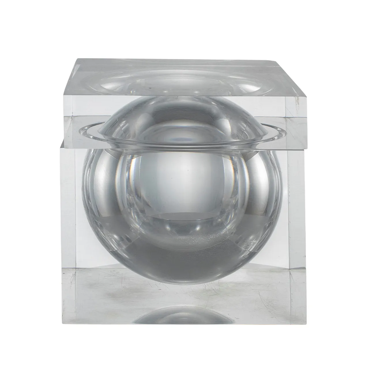 Ice Bucket in Lucite Space Age Bombo, Studio Tg, Guzzini Italia 1970s 6