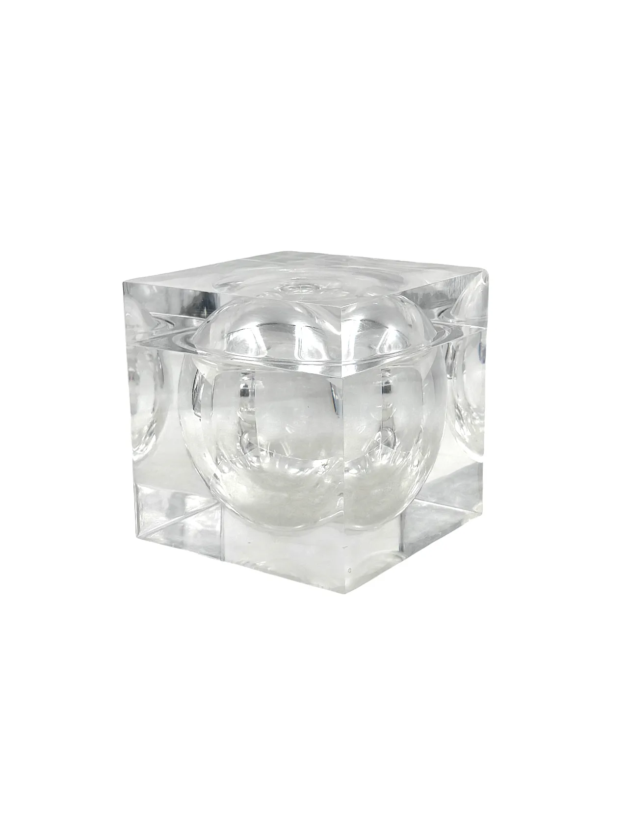 Ice Bucket in Lucite Space Age Bombo, Studio Tg, Guzzini Italia 1970s 11