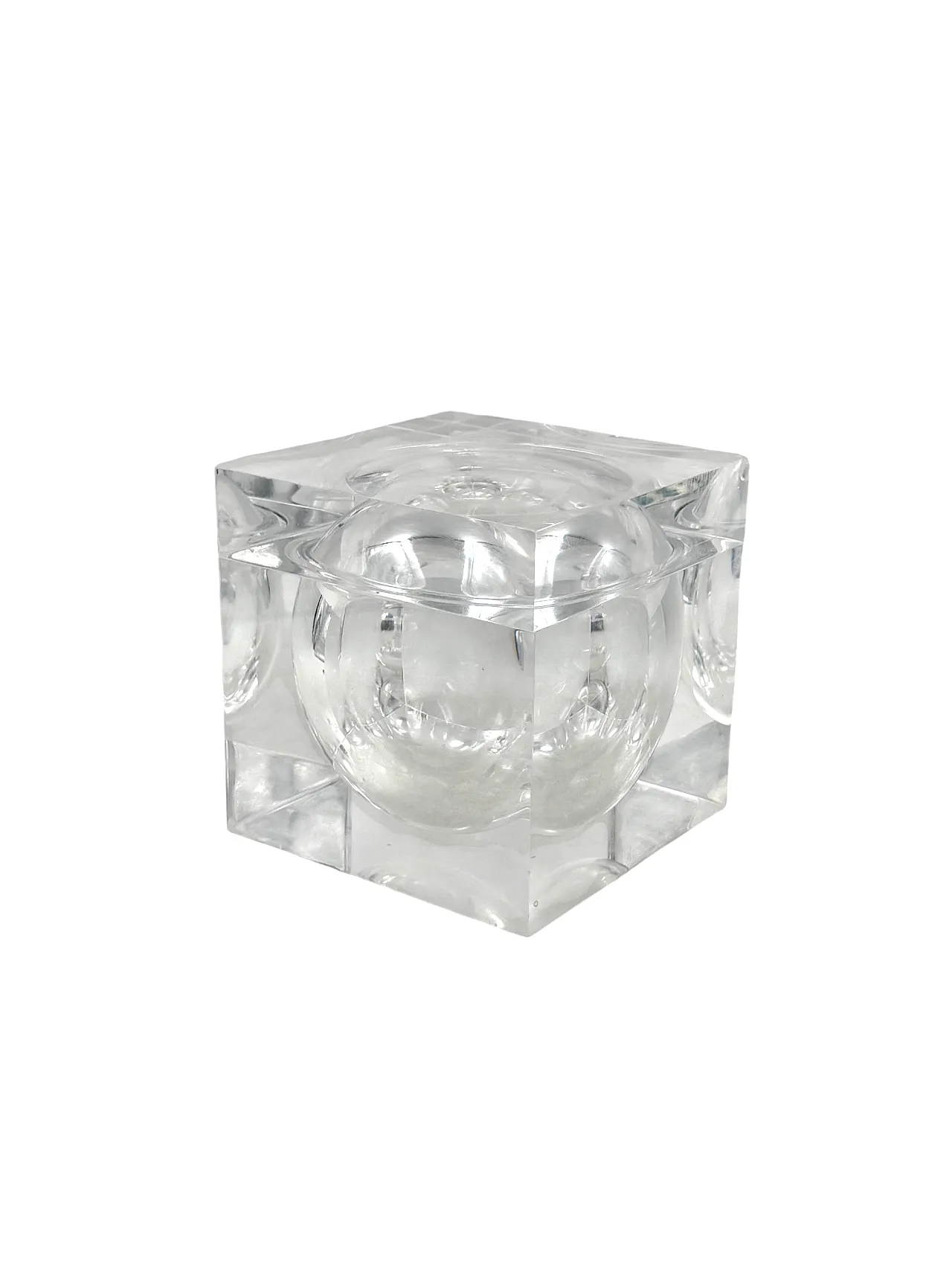 Ice Bucket in Lucite Space Age Bombo, Studio Tg, Guzzini Italia 1970s 12