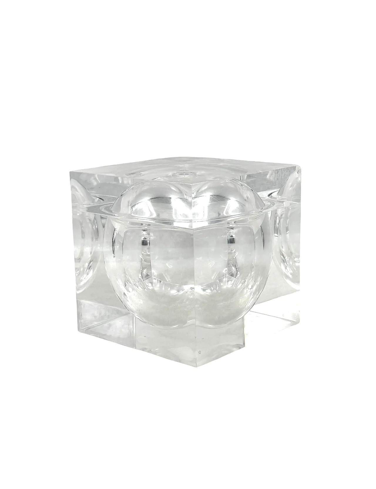 Ice Bucket in Lucite Space Age Bombo, Studio Tg, Guzzini Italia 1970s 15