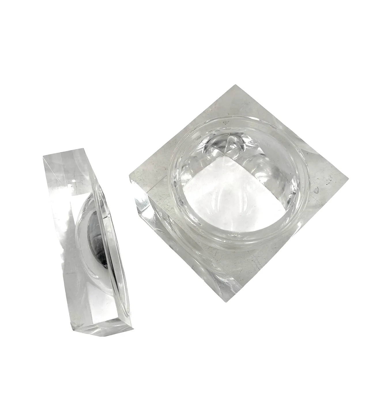 Ice Bucket in Lucite Space Age Bombo, Studio Tg, Guzzini Italia 1970s 17