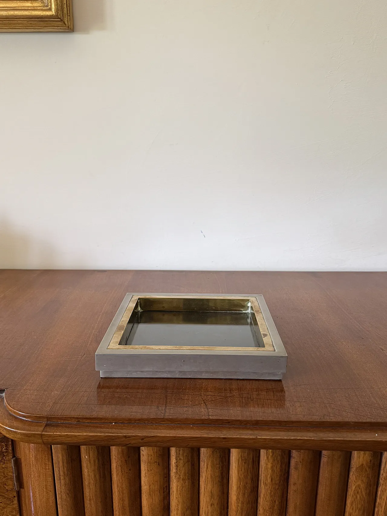 Vide poche in ottone Hollywood Regency, Tommaso Barbi Italia anni '70 2