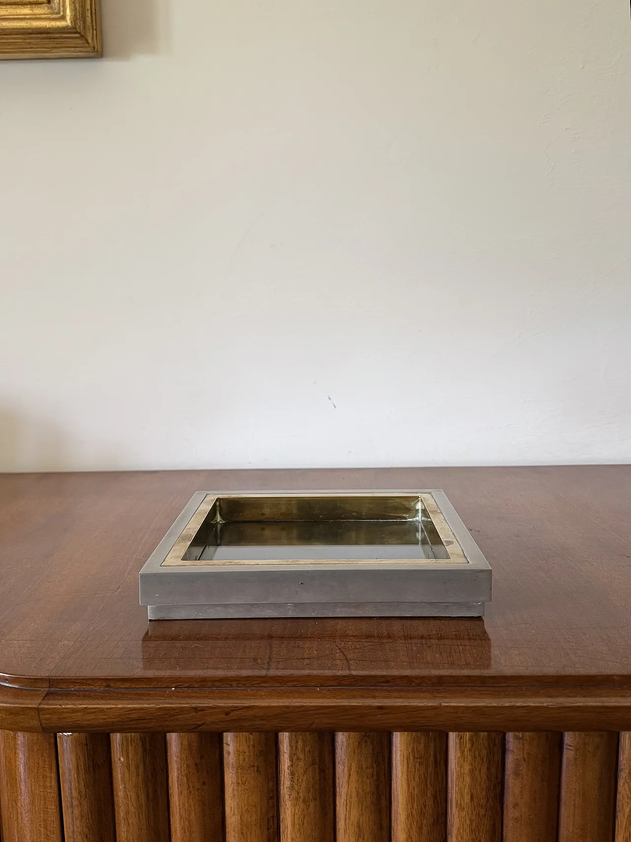 Vide poche in ottone Hollywood Regency, Tommaso Barbi Italia anni '70 3