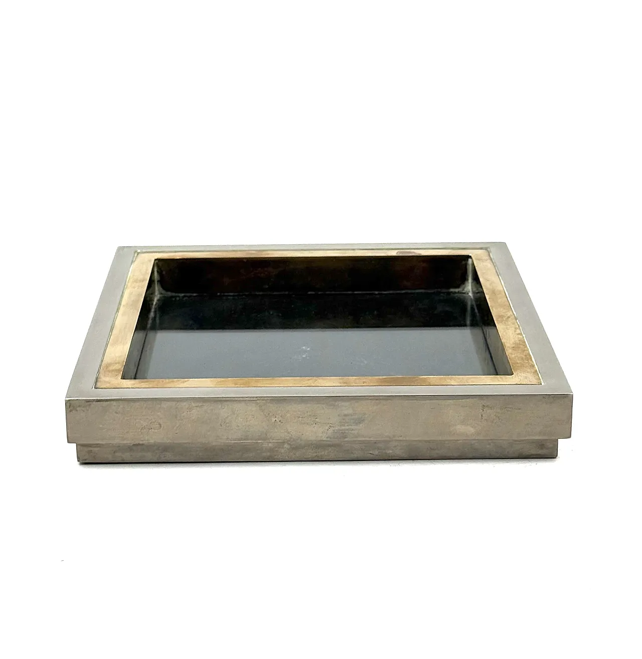 Vide poche in ottone Hollywood Regency, Tommaso Barbi Italia anni '70 6