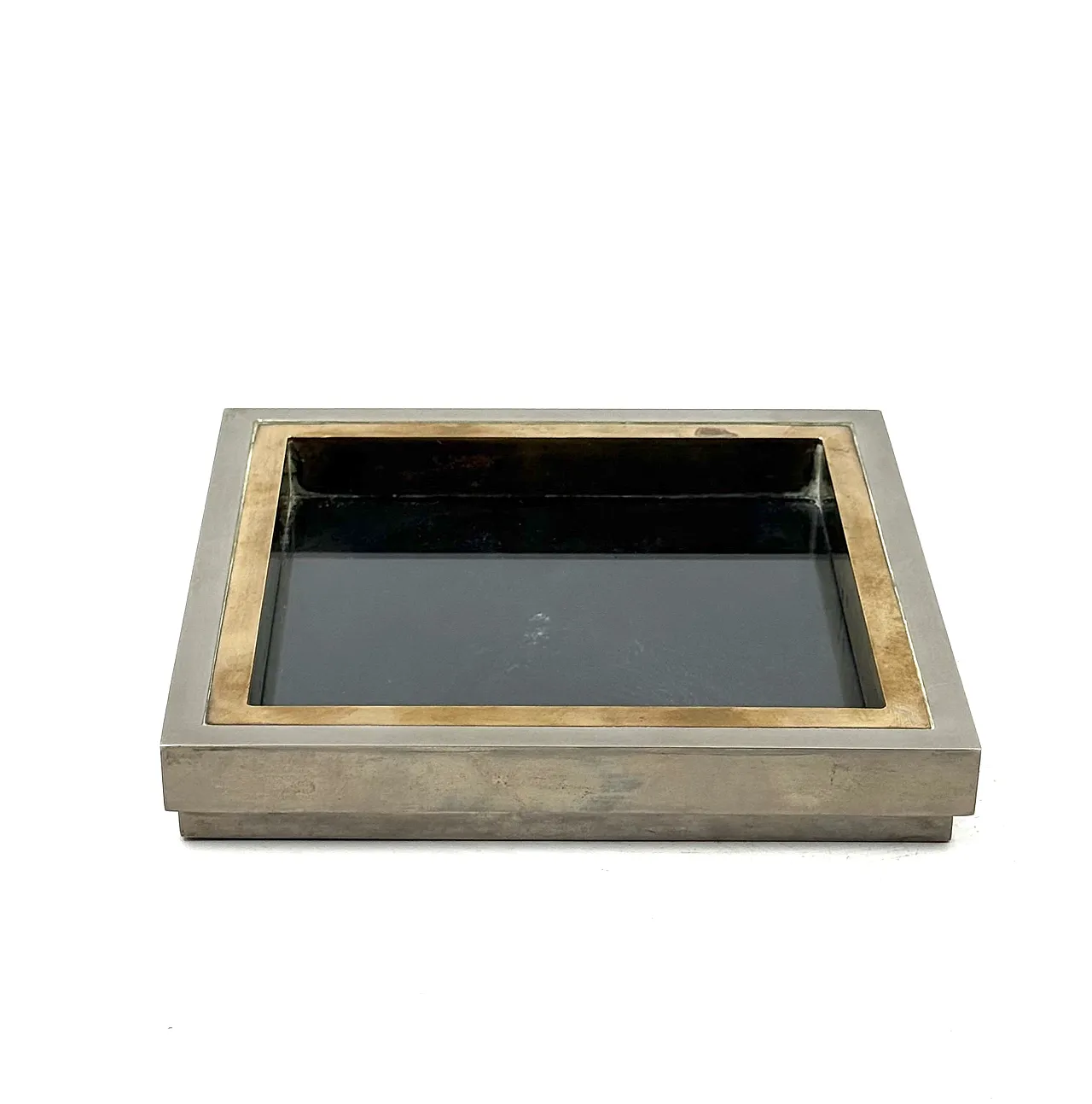 Vide poche in ottone Hollywood Regency, Tommaso Barbi Italia anni '70 7