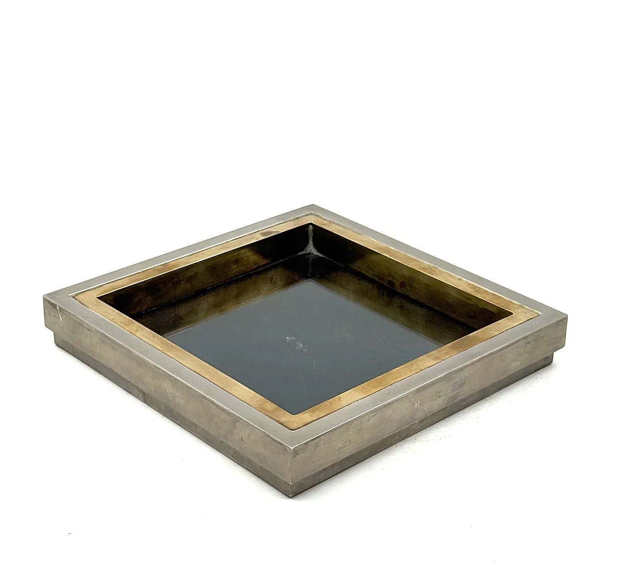 Vide poche in ottone Hollywood Regency, Tommaso Barbi Italia anni '70 9