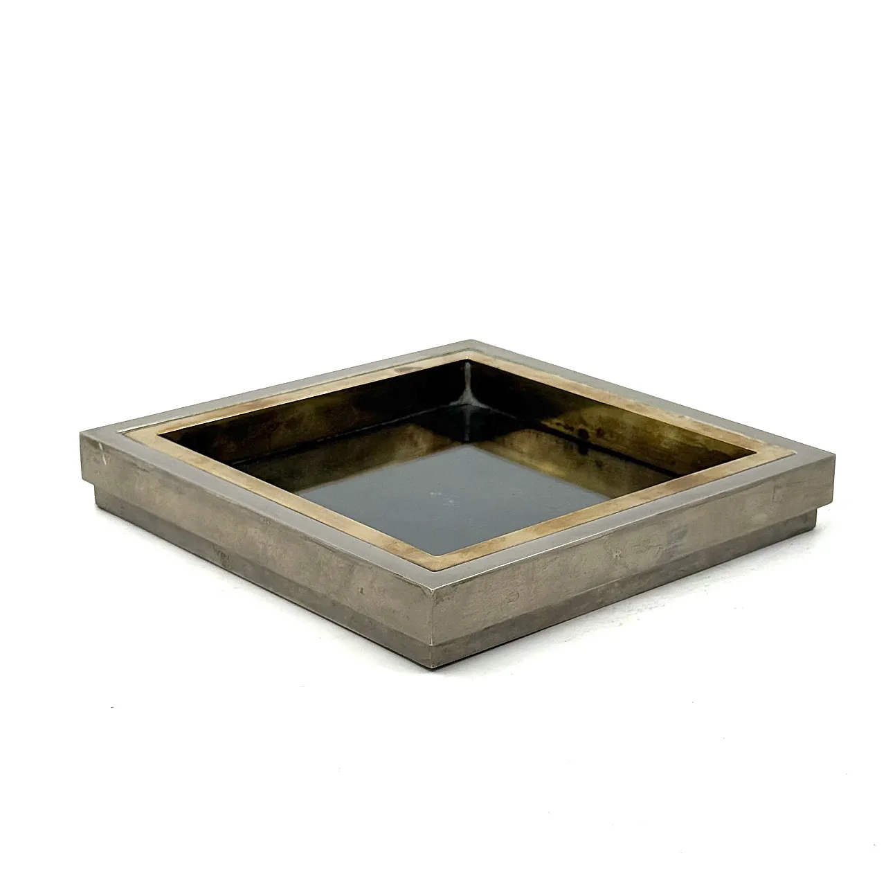 Vide poche in ottone Hollywood Regency, Tommaso Barbi Italia anni '70 10