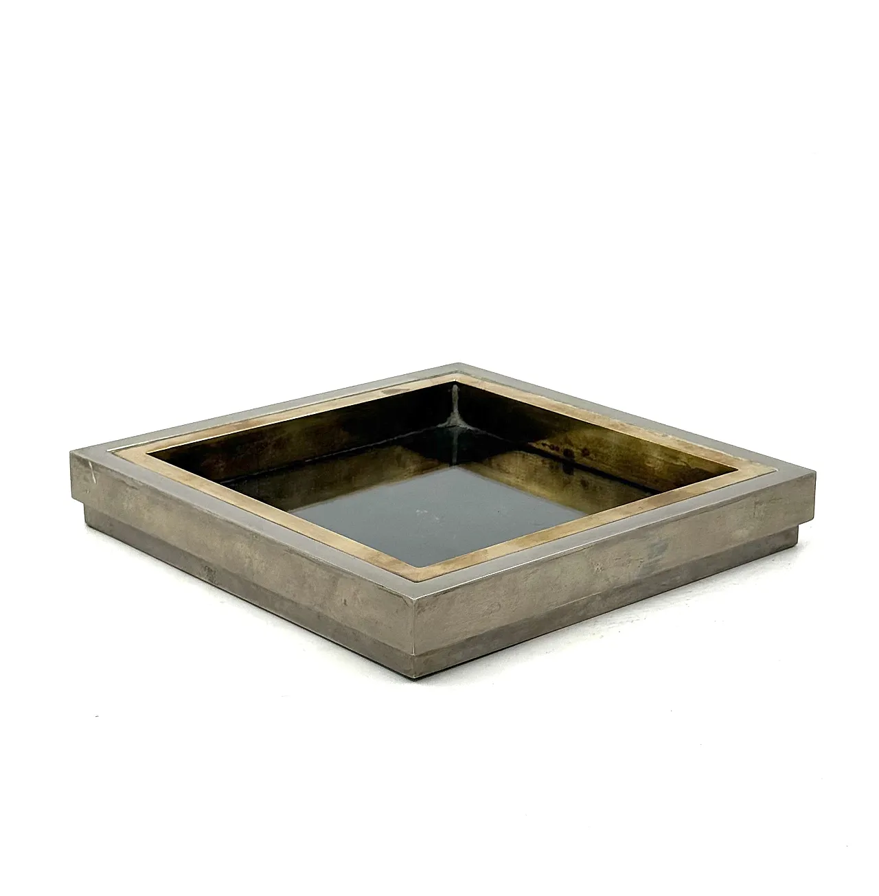 Vide poche in ottone Hollywood Regency, Tommaso Barbi Italia anni '70 11