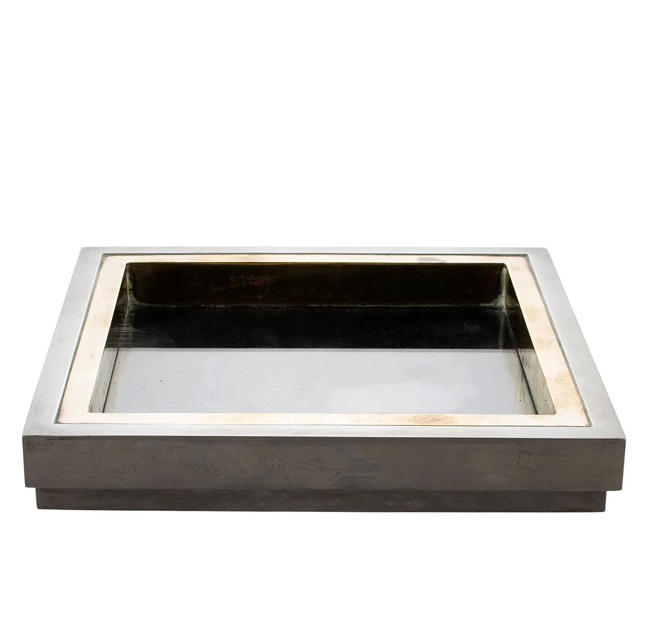 Vide poche in ottone Hollywood Regency, Tommaso Barbi Italia anni '70 14